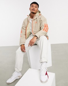 Светло-бежевая куртка с капюшоном adidas Outdoors-Светло-бежевый