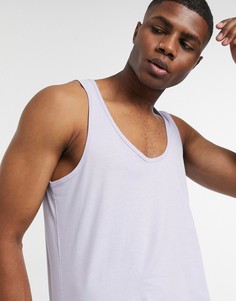 Лавандовая майка из органического хлопка ASOS DESIGN-Фиолетовый