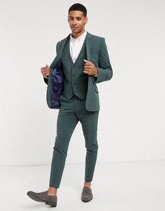 Зеленый супероблегающий жилет ASOS DESIGN