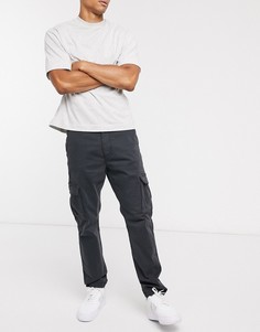 Серые брюки-карго с манжетами на шнурке Only & Sons-Серый