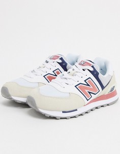 Кроссовки кремового цвета New Balance 574 Varsity-Кремовый