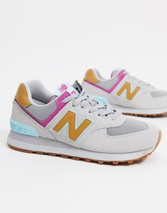 Кроссовки кремового цвета New Balance 574 All Terrain-Кремовый