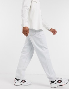 Синие выбеленные свободные джинсы ASOS DESIGN-Синий