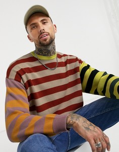 Oversized-джемпер в полоску ASOS DESIGN-Мульти