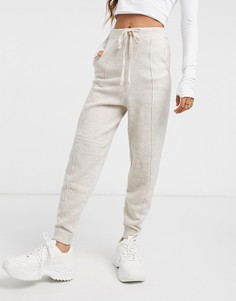Бежевые трикотажные джоггеры ASOS DESIGN-Бежевый