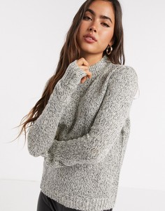 Серый джемпер с высоким воротником Vero Moda