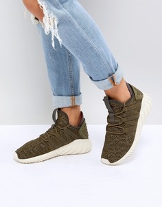 Кроссовки цвета хаки adidas Originals-Белый