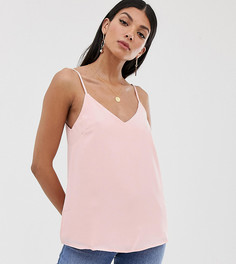 Свободный топ на бретельках ASOS DESIGN Tall-Розовый