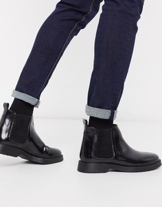 Черные кожаные ботинки челси на толстой подошве KG by Kurt Geiger-Черный