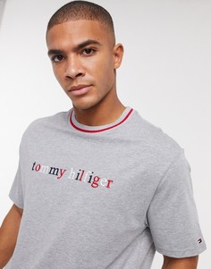 Серая футболка для дома с логотипом Tommy Hilfiger-Серый