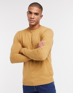 Светло-коричневый хлопковый джемпер ASOS DESIGN