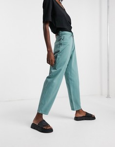Шалфейно-зеленые свободные джинсы в винтажном стиле Waven-Зеленый