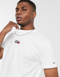 Белая футболка с логотипом Tommy Jeans-Белый