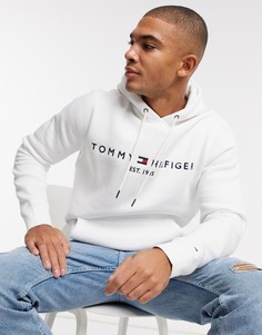 Худи белого цвета с логотипом Tommy Hilfiger-Белый