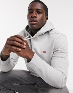 Худи меланжевого серого цвета с логотипом Levis-Серый Levis®