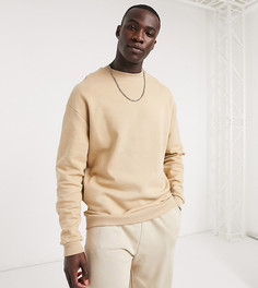 Бежевый oversized-свитшот ASOS DESIGN Tall