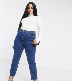 Белый лонгслив с высоким воротом ASOS DESIGN Curve