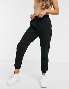 Джоггеры из органического хлопка с завязкой на поясе ASOS DESIGN-Черный