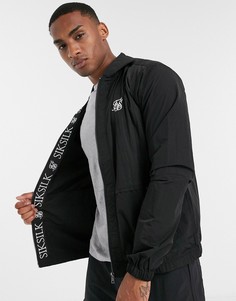 Черная легкая куртка с лентой Siksilk-Черный