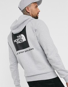 Худи серого цвета с рукавами реглан The North Face-Серый