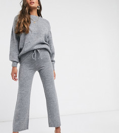 Трикотажные брюки ASOS DESIGN Petite-Серый