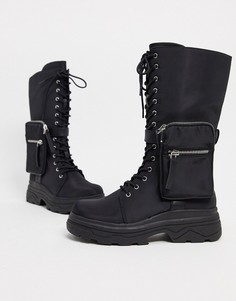 Ботинки в спортивном стиле с сумочкой ASOS DESIGN Active-Черный
