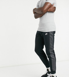 Черные джоггеры в стиле колор блок с манжетами Nike Tall Club-Черный