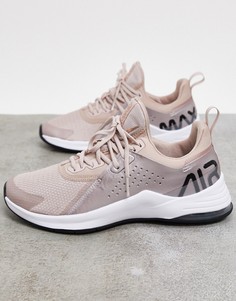 Кроссовки цвета розового золота Nike Training Air Max Bella-Розовый