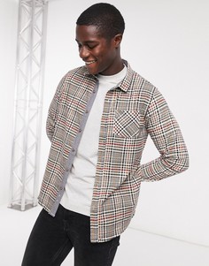 Фланелевая рубашка в клетку Brave Soul-Коричневый