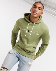 Зеленый худи с логотипом Tommy Hilfiger