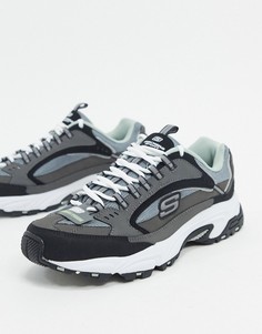 Серые кроссовки Skechers-Серый