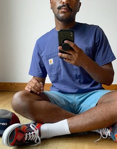 Фиолетовая футболка с карманом Carhartt WIP-Фиолетовый