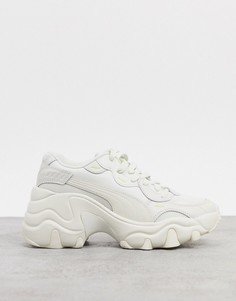 Серые кроссовки на танкетке Puma Pulsar-Серый