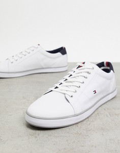 Белые парусиновые кеды со шнуровкой Tommy Hilfiger-Белый