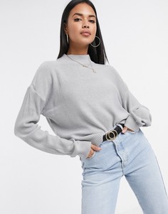 Джемпер с высоким воротом Brave Soul-Серый