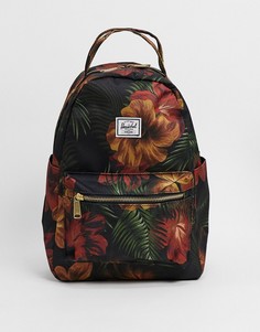 Черный рюкзак с тропическим принтом Herschel Supply Co Nova