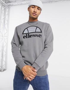 Серый свитшот с логотипом ellesse