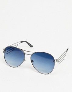 Круглые солнцезащитные очки с голубыми стеклами Jeepers Peepers-Синий