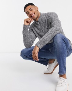 Серый джемпер с молнией Abercrombie & Fitch core