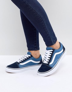 Синие кроссовки Vans Classic Old Skool-Синий