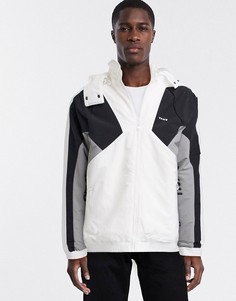 Черно-белая куртка в стиле колор блок Vans Hi-Point-Белый