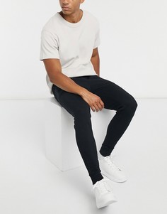 Черные облегающие джоггеры ASOS DESIGN-Черный