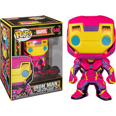 Фигурка Funko POP! Bobble: Marvel: Black Light: Железный человек, 48846