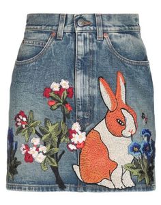 Джинсовая юбка Gucci
