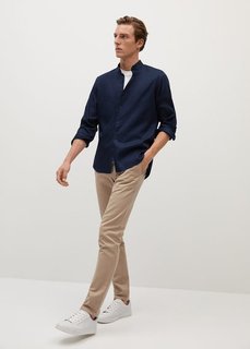 Рубашка slim fit лиоцелл и хлопок - Tarsal Mango