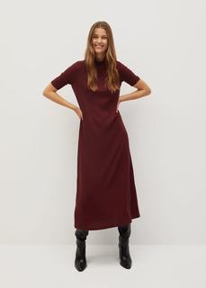 Трикотажное платье в резинку - Azalee-a Mango
