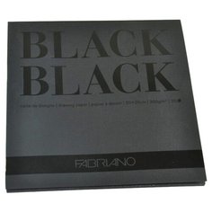 Альбом для графики Fabriano BlackBlack 20 х 20 см, 300 г/м², 20 л.