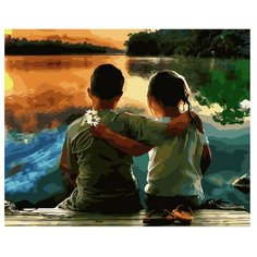 ВанГогВоМне Картина по номерам "Дружба на берегу", 40х50 см (ZX 22054)