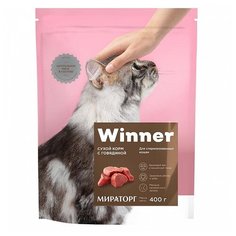 Корм для стерилизованных кошек Winner с говядиной 400 г