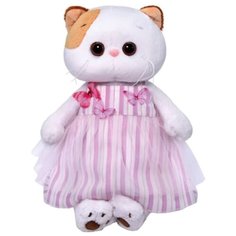 Мягкая игрушка Basik&Co Кошка Ли-Ли в платье с бабочками 24 см